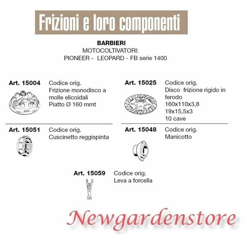 Frizione disco manicotto - , leva
