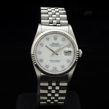 Rolex Datejust mother of pearl diamonds 36 mm 16234 serviced + box