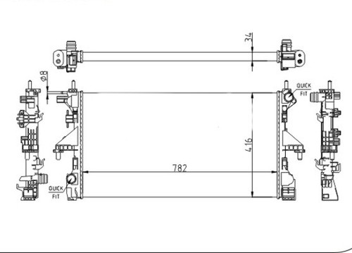 Radiatore hart 642 967 - radiatore,