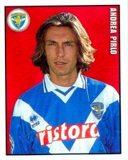 ANDREA PIRLO -Rookie- 1997-98 Merlin Calcio 98 #93 Brescia -PSA 7-