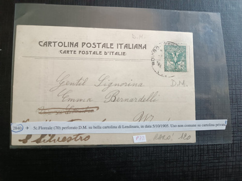 Regno perfin 1905 su - regno,