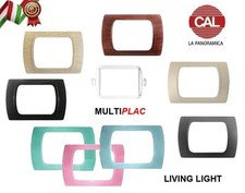 PLACCA IN PVC COMPATIBILE BTICINO LIVING LIGHT ADATTATORE BIANCO