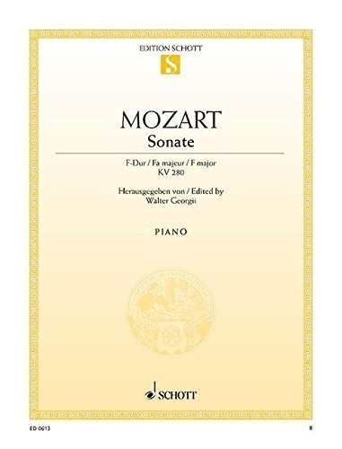Mozart sonate kv280 - -, f