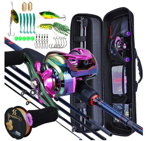 Kit completo caña pescar - kit,
