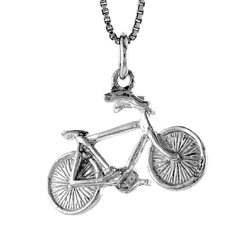 Argento sterling bicicletta - argento,