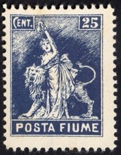 FIUME 1919 -57-  FALSO MNG 25