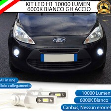 KIT LED FORD KA MK2 II LAMPADE H1 FENDINEBBIA CANBUS 6000K 10000 LUMEN NO ERROR