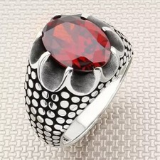 Anello Da Uomo In Granato