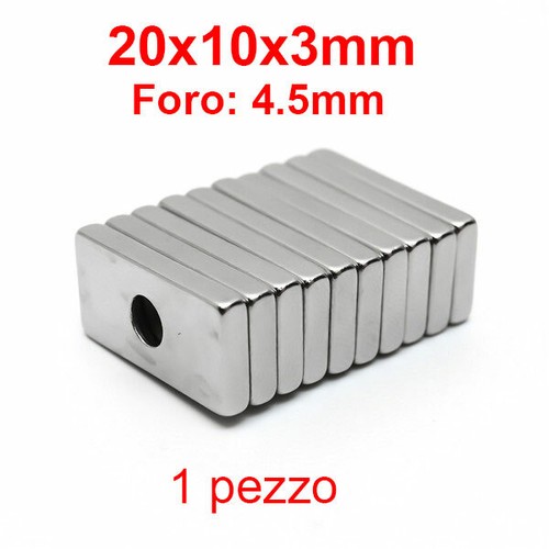 Magnete neodimio 20x10x3mm - magnete,