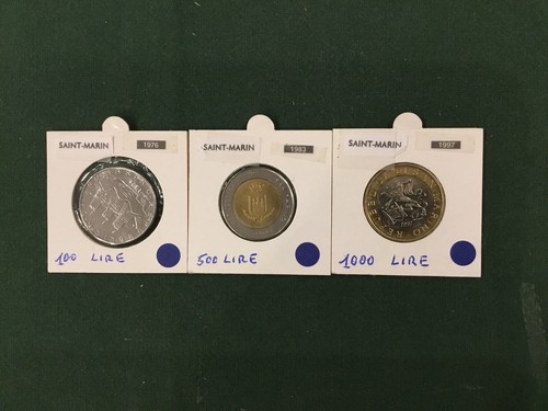 San marino pieces 100 lire - 3,