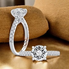 Anello diamante tondo proposta - anello,