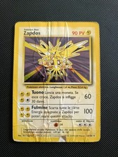 Pokemon Zapdos Unl 16/102 - Set Base Rara Holo Unlimited Ita Vintage A17 V