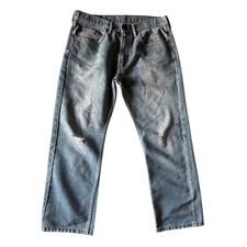 Poor Parker Sex Sells Doodle Jeans Upcycled Levi’s 559 34x30 Dnm Blu Dritto 