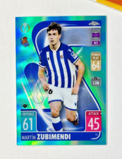 Topps Chrome Match Attax Aqua Martin Zubimendi /150 Real Sociedad 2021-22