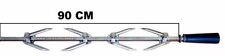 ASTA SPIEDO 90cm + 4 FORCHETTE PER GIRARROSTO CAMINO O BARBECUE BBQ porchetta