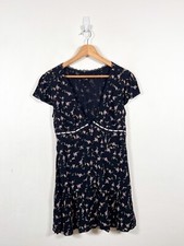 Abito Light Before Dark M Nero Floreale Vacanze Megan Corto Mini Urban Outfitters