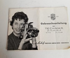 LINHOF: ISTRUZIONI PER APPARECCHIO TECHNIKA PRESS 6X9