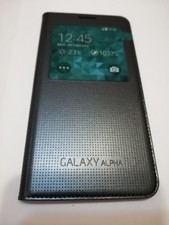 Custodia COVER Libro Originale S View EF-CG850 per Samsung Alpha G850 ★ NERA ★