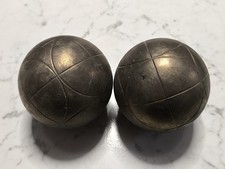 2 Bocce da Gioco Professionali FIB Vintage Ball Boul Set lega ottone copper