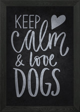 Keep Calm and Love cani poster