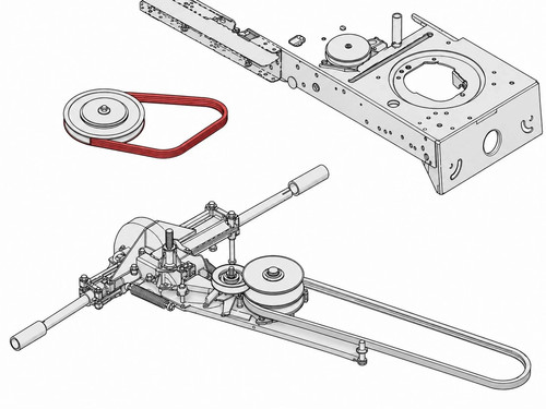 Cinghia trapezoidale per mtd - cinghia,