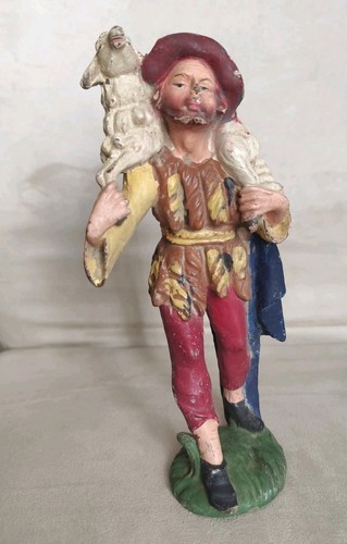 Cartapesta presepe pastore con - cartapesta,