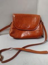 Borsa a tracolla vintage Giannis Firenze vera pelle borsa tracolla marrone B6