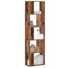 vidaXL Libreria 5 Ripiani Legno Vecchio 45x23,5x162,5cm Multistrato