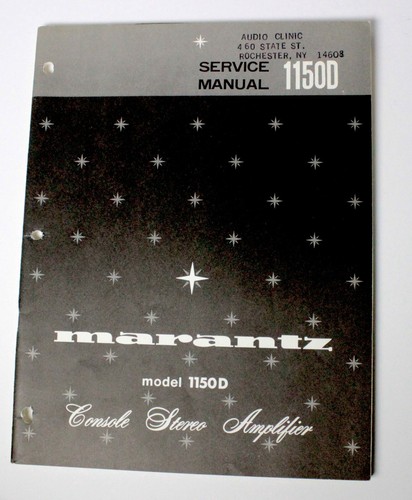 Marantz model 1150d manuale - model,