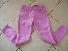 PANTALONI SKINNY TESSUTO JEANS LILLA   TAGLIA SMALL PLEASE 