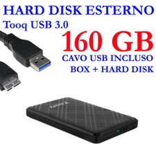 HDD HARD DISK ESTERNO 160GB 2,5" USB 3.0 2520B PER VIDEO MUSICA FOTO DATI