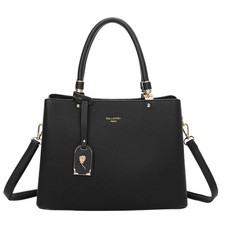 Gallantry, Borsa a mano da donna con tracolla a fiori metallici, Nero