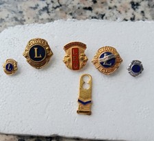 vintage-Spille -Pins Lions club 2 sono 10K oro