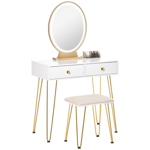 Homcom dressing table - table, set