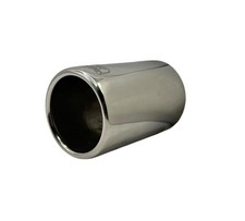 Cappa di Scarico per VW Golf Sportsvan 1,6 Tdi Rotondo 80mm Tubo Finale Sportivo