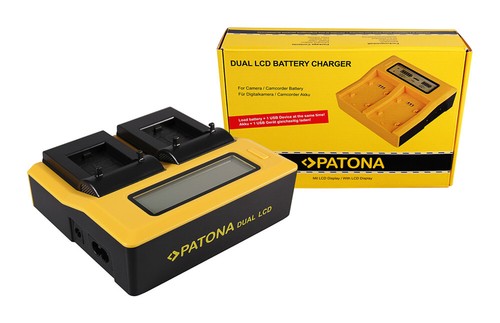 Caricabatteria rapido dual - dual, lcd