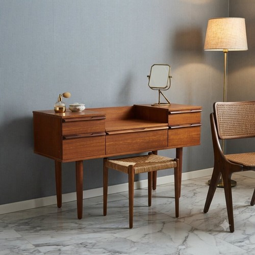 Mobile toilette vintage teak - toilette,