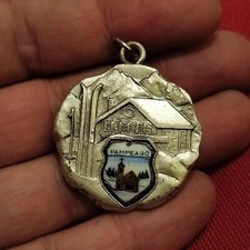 PAMPEAGO TRENTINO VECCHIA MEDAGLIA SMALTI BAITA MONTAGNA (MM.35) #MD570