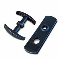 MANIGLIA PER PORTA BASCULANTE SERRATURA GARAGE AUTORIMESSA A CILINDRO TONDO