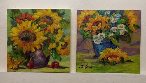 Girasoli fiori quadro - fiori, ad