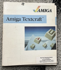 Commodore Amiga Textcraft V1.1 vintage istruzioni per Amiga 1000 senza disco
