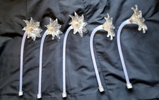 MURANO RICAMBI LAMPADARIO  VETRO OPALINO FOGLIA ORO    FIORI   MURANO   VENICE