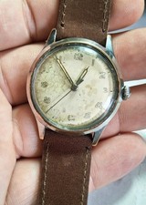 OROLOGIO BENRUS MILITARE UOMO  ACCIAO ANNI 40 RARO 