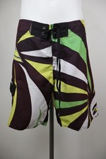 QUIKSILVER COSTUME PANTALONCINO MARE UOMO TG 32 MEN SWIMSUIT SHORTS VINTAGE LOGO
