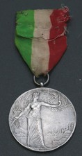 Medaglia LIBIA 1913 Argento - Chieri (TO) Ai Riduci Dalle Campagne D' Africa 