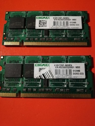 Kingmax 2x512mb ram laptop - kingmax,