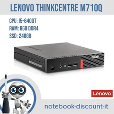 Mini PC  Lenovo ThinkCentre M710Q  Cpu i5-6500T Ram 8gb DDR4  SSD 240gb  W10P