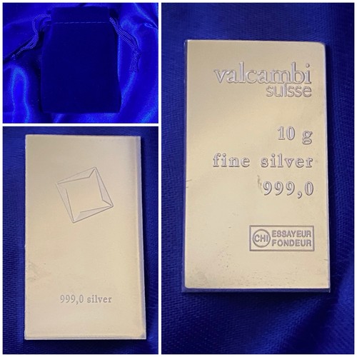 Lingot argent pur 10g - lingot, valcambi