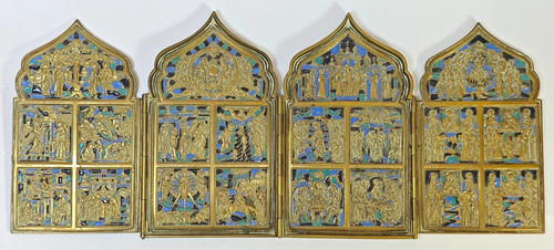 Old russian enamels bronze - 3,