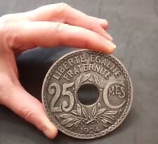 GRANDE MEDAGLIONE 25 FRANCHI FRANCIA DIAMETRO CENTIMETRI 8,METALLO DA COLLEZIONE